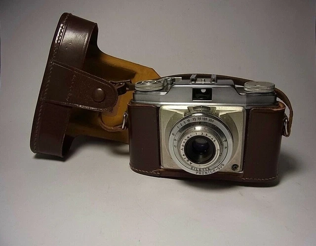 Agfa Apotar SILETTE PRONTOR-SVS 1:3,5/45 Kamera Ledertasche
