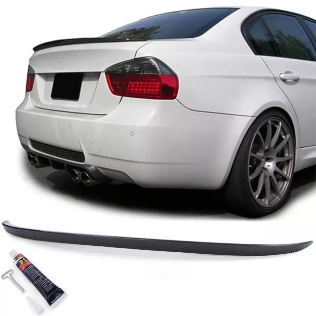 Alerón Trasero Spoiler Deporte Carbono Óptica para BMW 3er E90 Limo 2005-2011