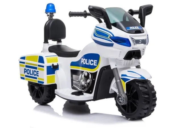 Polizeimotorrad Kindermotorrad Kinder Polizei Motorrad Sirene 25W Motor