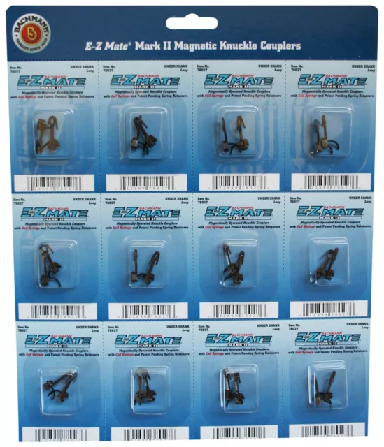 Bachmann Trains 78027 E-Z MATE MARK II MAGNETIC KNUCKLE COUPLERS with METAL COIL