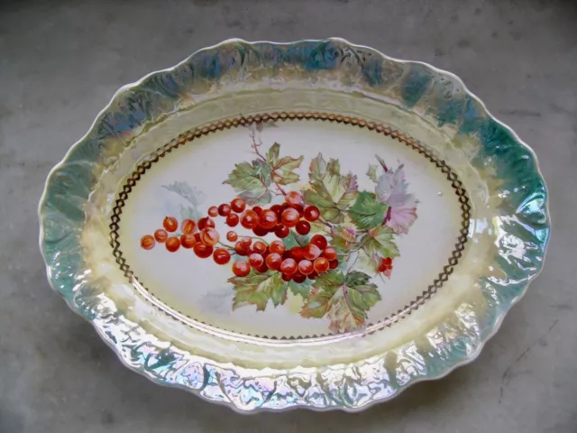 Hippodrome Theatre Premium Gooseberry Serving Dish La Francaise Porcelain Lustre