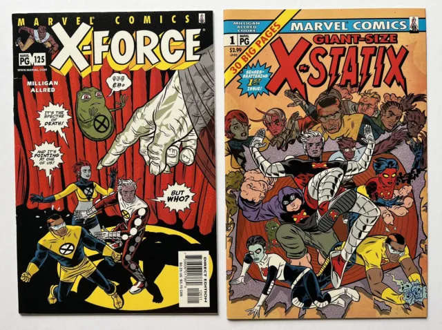 X-Force 125 1st App Dead Girl | Giant Size X-Statix 1 Marvel Comics 2002 Allred