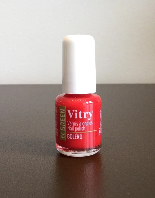 Vernis à Ongles Vitry Be Green Vegan - Jaune, 6ml, Fabriqué En France, Neuf