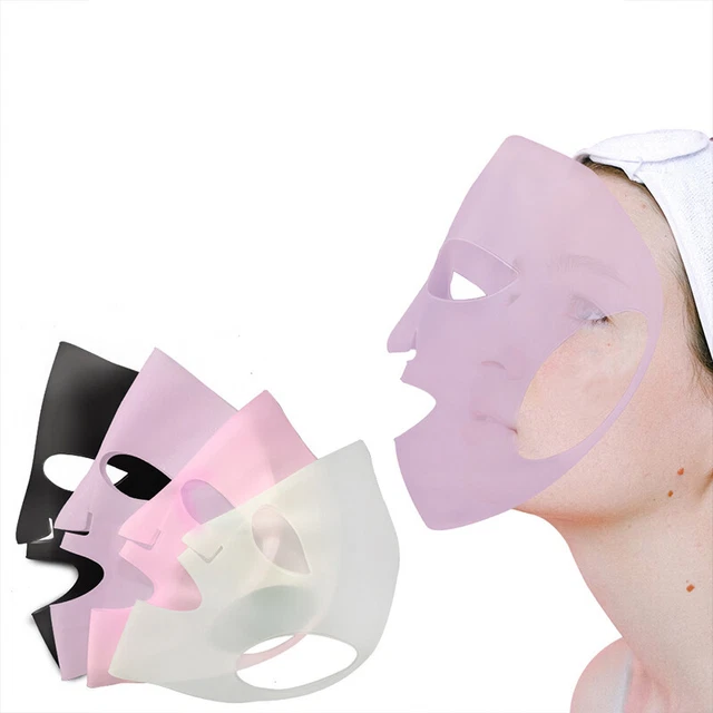 Silicone Face Mask Reusable Anti Wrinkle V Shape Face Firming Gel Sheet EarFixe)