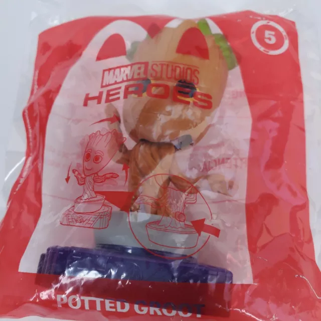 POTTED GROOT MCDONALDS Happy Meal Toy 2020 Marvel Heroes The Avengers