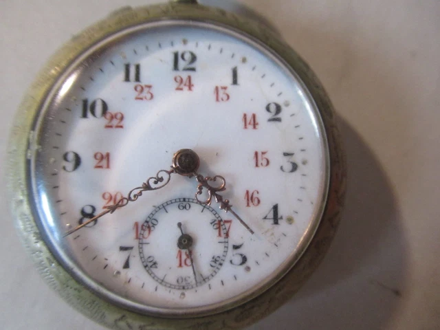 Montre à Gousset Ancienne – En état De Marche – Style Vintage – Unisexe Adulte – Pièce De Collection