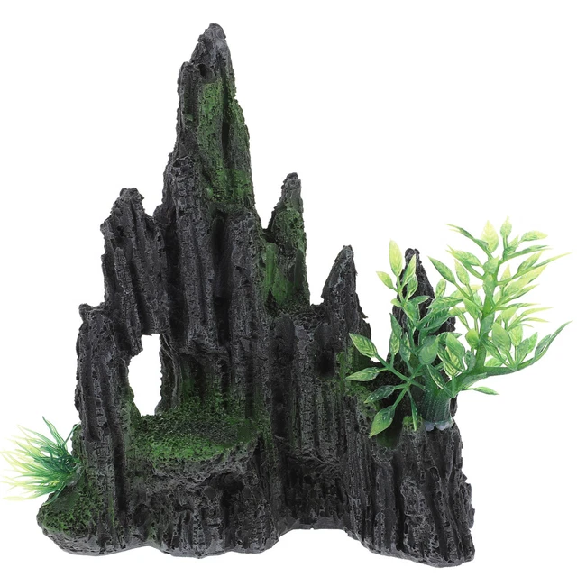 Fish Tank Ornament Resin Mountain Cave Aquarium Decoration Decorations
