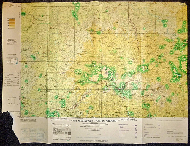 X RARE MAP - ND 48-16 - Bu Prang - Ban Me Thuot - 1972 - MACV-SOG ...