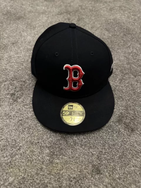 Boston Red Sox MLB Team Heart Navy 59FIFTY Fitted Cap - 7 5/8
