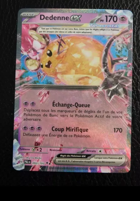 Carte Pokémon - Dedenne EX - 093/193 - EV02 Évolutions À Paldéa