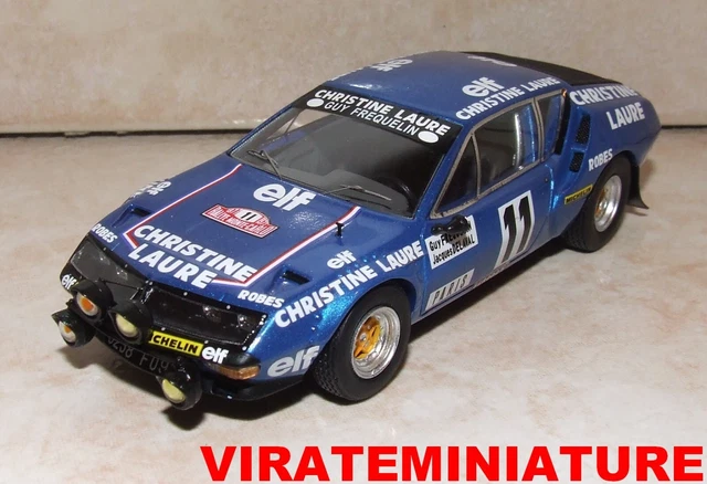 Alpine A110 1800 Rallye Ourense 1977 – DM Models Monté, échelle 1/43