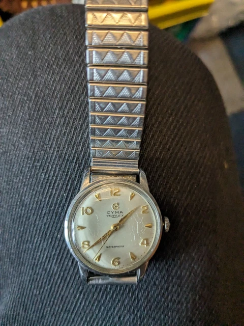 OROLOGIO DA UOMO Vintage Bulova Marine Star Cronografo Quadrante Nero
