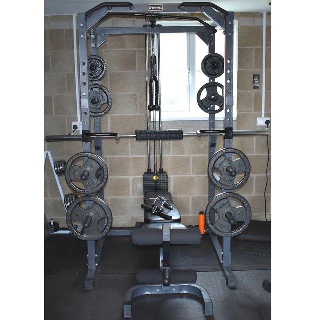 BODYMAX CF475 POWER Rack 125kg Plates Bench Bar 95kg Lat Low Cable Pulley 1 350.00 PicClick UK