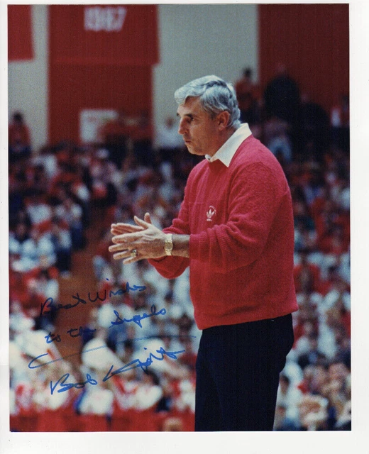 Bob Knight signed 8x10 photo Indiana Hoosiers Basketball