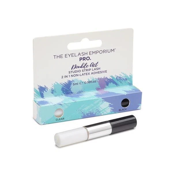 The Eyelash Emporium Double Act Studio Strip Lash 2 in 1 Non- Latex Adhesive 5ml