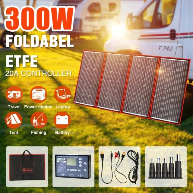 300w Faltbar Tragbar Solarpanel für Powerstation/Wohnmobil/Autobatterie/Handy