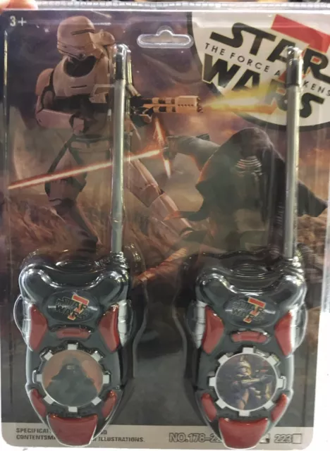 Childrens Star Wars Walkie Talkie 100m Distance Fun Play X 2 Space Play