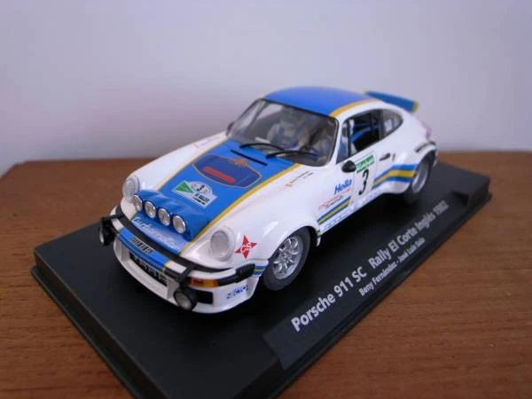 Slot Car FLY 1/32 - Porsche 911 SC #3 Rallye El Corte Ingles 1982