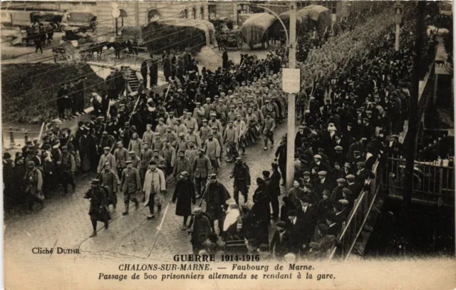 CPA Guerre 1914-16-CHALONS-sur-MARNE - Faubourg de Marne - passage of (742759)