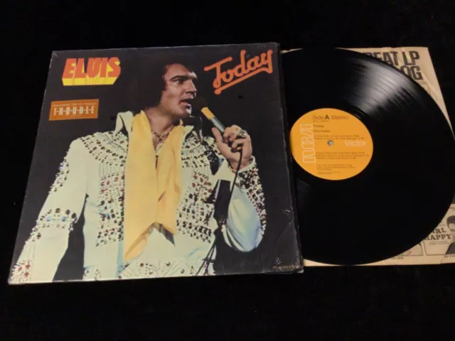 Elvis Presley Lp Apl1-1039 Today In Shrink With Hype Sticker Orange A&B Nm/Nm