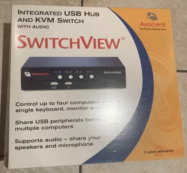 Avocent INTEGRSTED USB HUB AND KVM SWITCH WITH AUDIO            !!!NEU-OVP!!!