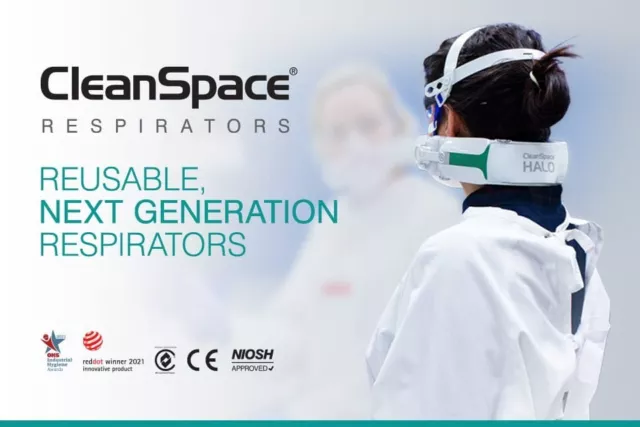 Cleanspace Halo Respirator con 3 filtros P3R incluidos Reino Unido 3