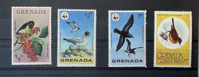 Briefmarken Vögel Grenada 4 Marken