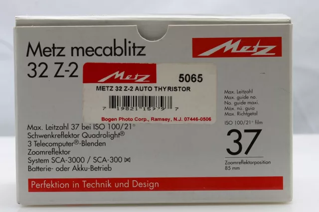Metz Mecablitz 32Z-2 Thyristor Flash-NEW-