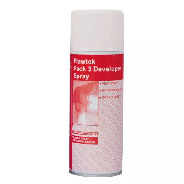 Flawtek Metal Crack Detection Flaw System - Developer Spray - 370ml Aerosol