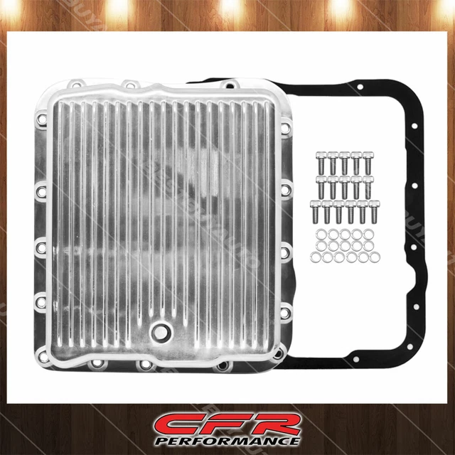 Cobra-Tek Fits Transmission Pan  Chevy GM 700R4 4L60E 4L65E Kit Deep Finned
