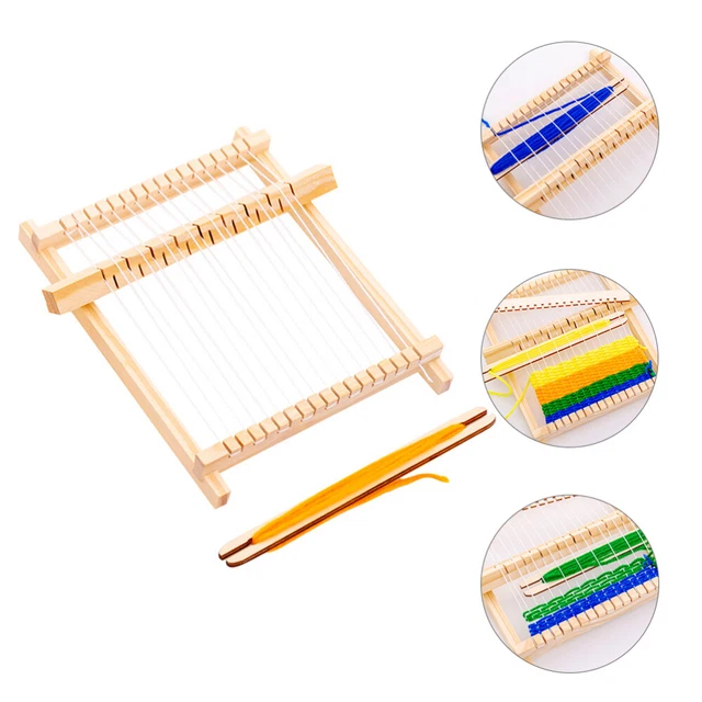 Nähmaschine Holz Kind DIY Webstuhl Spielzeug Handgefertigter Webstuhl