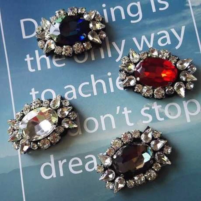 4pcs Nähen Charme Kleidung Flatback Nähen Auf Edelsteine Nähen Auf Abzeichen