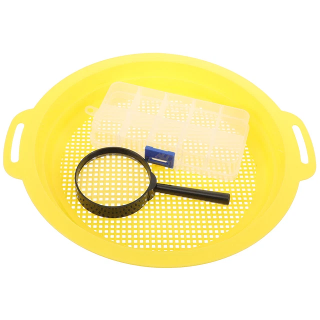 1 set padella per setaccio oro portatile classificatore oro miniera maglia miniera oro