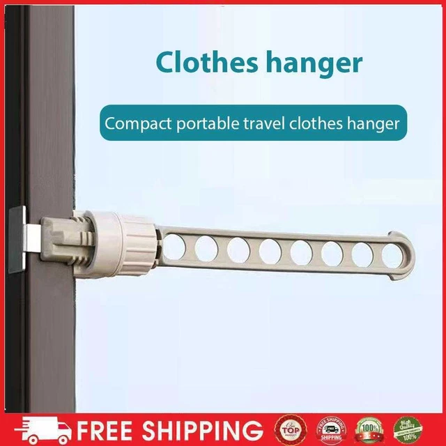 Percha de 8 orificios, soporte de pared, soporte de lavandería ventana, organizador de hogar (gris)