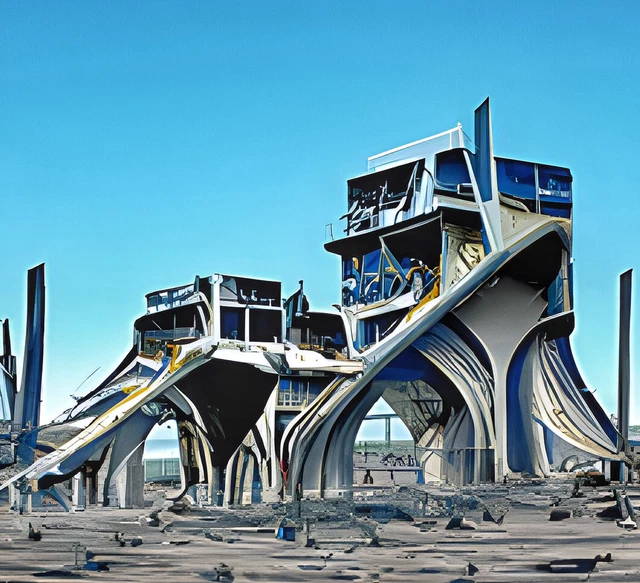 Twisted Apartments - Martian real estate collection 1/1 NFT Generative Art Token