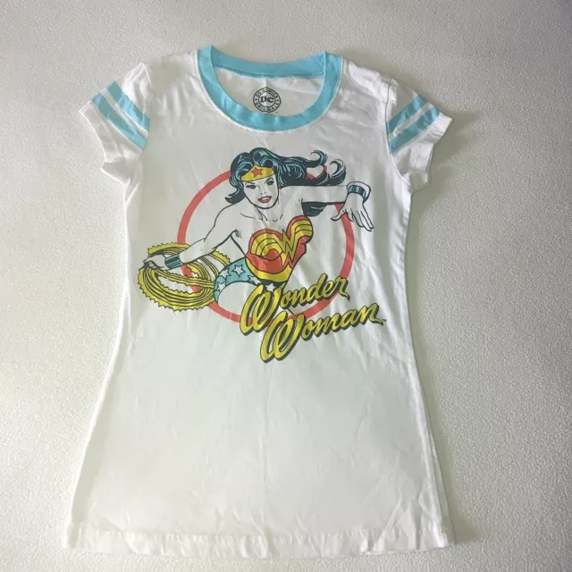 Wonder Woman DC Comics Short Sleeve White Graphic T-Shirt Juniors Size S (3/5)