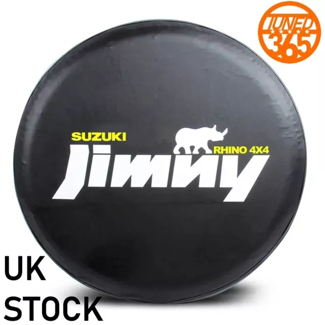 Jimny Spare wheel tyre cover covering back PVC 15" leather Rhino 4x4 Suzuki UK