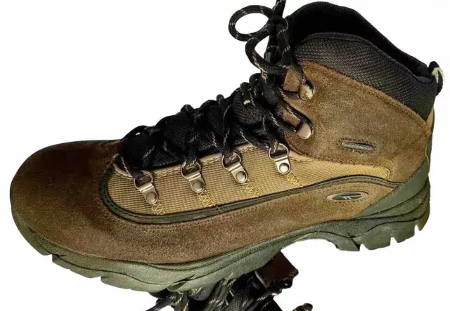 Hi-Tec Navis Men’s Waterproof Brown Suede Walking Hiking Boots Size UK 11 EU 45