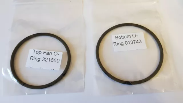 Replacement Top Fan O-Ring 321650 + Bottom O-Ring 013743 for Paslode IM360i