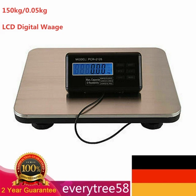 Bilancia digitale bilancia a piattaforma 150 kg/300 kg bilancia a pacchetto bilancia industriale display LCD