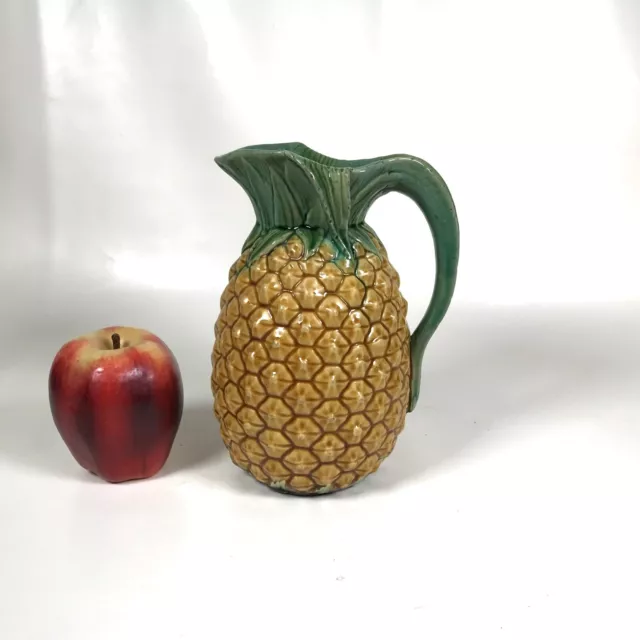 Rare 1880s Minton Majolica Pineapple Pitcher Rare 1880s Minton Majolica Pineapple Pitcher