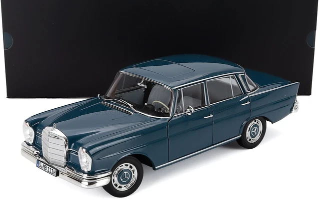 Mercedes 220 S W111 Bleu - Norev 1/18 - Miniature Collection 1965