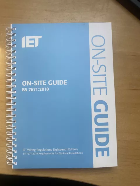 IET on-Site  guide BS 7671:2018 18th Edition.  Mint Unused