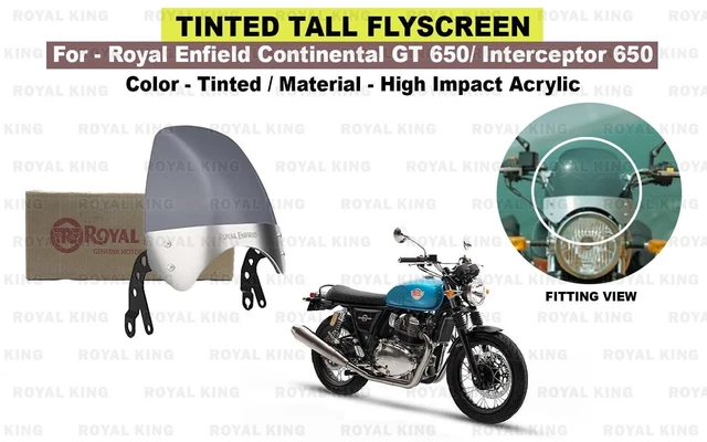 Royal Enfield Tall Flyscreen Procured Kit For Interceptor 650/Continental GT 650 (Tinted) At ₹ 2150/piece In Pune - Foto 8