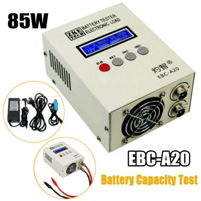 EBC-A20 Electronic Load Tester Battery Capacity Charge Discharge Tester 85W