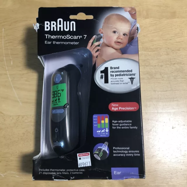 Braun ThermoScan 7 IRT6520 Professional Digital Ear Thermometer - Damaged Box