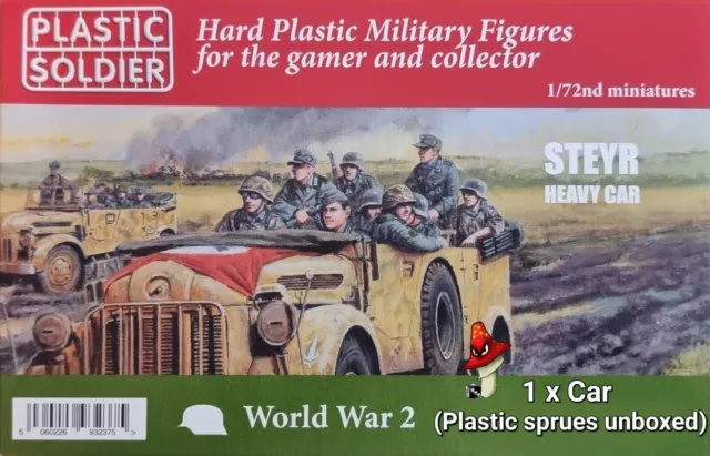 1/72 WW2 German Steyr heavy Car Plastic Soldier Company 1 x Car unboxed sprues
