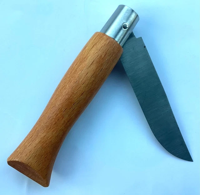 2 Anciens Couteaux Opinel N°4 - Période 1941-1980 - Manche Bois Couronné - Bon état