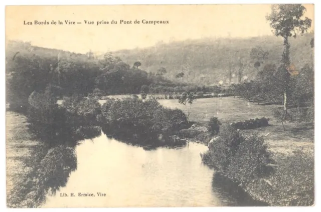 CPA 14 - Les Bords de la Vire - view taken from the Pont de Campeaux