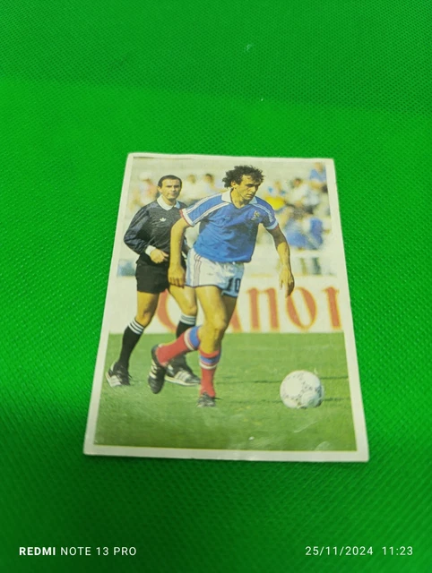 Michel PLATINI 1985 image card #16 POULAIN Serie 44 Les